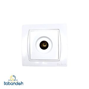 پریز آنتن BEKER  مدل بکر سفید با قاب سفید